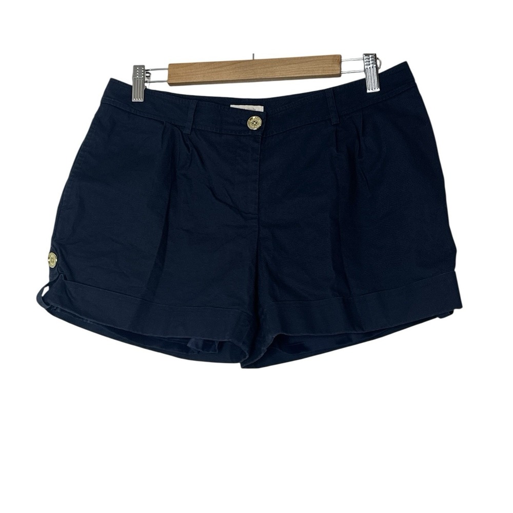Kate Spade Shorts Women's Size 4 Navy Blue Pockets Lined Stretch Marine Beach